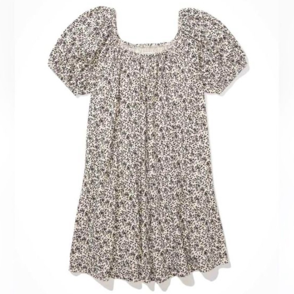 American Eagle floral off the shoulder dress